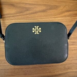 Tory Burch Black Robinson Saffiano Leather Crossbody